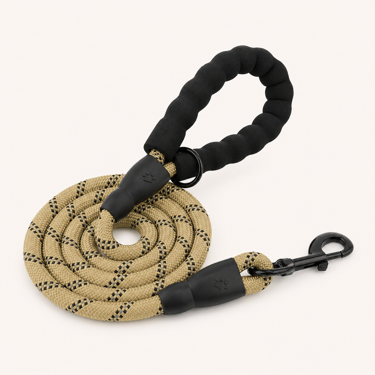 beige rope lead
