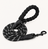 black rope lead